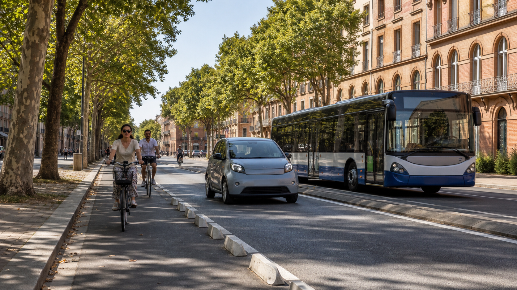 Illustration documentaire sur parking relais métro Toulouse véhicules